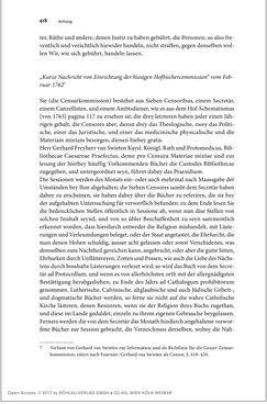 Image of the Page - 418 - in Die literarische Zensur in Österreich von 1751 bis 1848