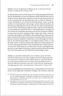 Image of the Page - 431 - in Die literarische Zensur in Österreich von 1751 bis 1848