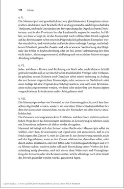 Image of the Page - 434 - in Die literarische Zensur in Österreich von 1751 bis 1848