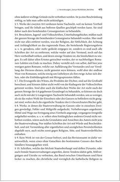 Image of the Page - 475 - in Die literarische Zensur in Österreich von 1751 bis 1848