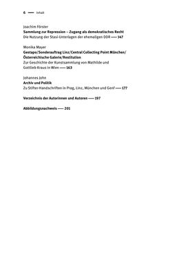 Bild der Seite - (000006) - in Logiken der Sammlung - Das Archiv zwischen Strategie und Eigendynamik