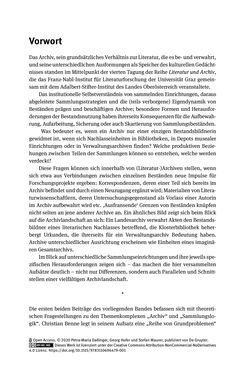 Image of the Page - 7 - in Logiken der Sammlung - Das Archiv zwischen Strategie und Eigendynamik