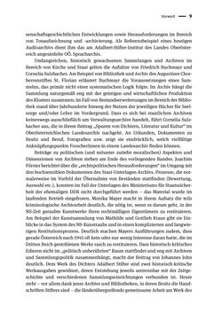 Image of the Page - 9 - in Logiken der Sammlung - Das Archiv zwischen Strategie und Eigendynamik