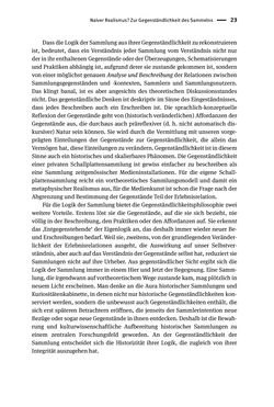 Bild der Seite - 23 - in Logiken der Sammlung - Das Archiv zwischen Strategie und Eigendynamik