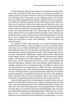 Image of the Page - 37 - in Logiken der Sammlung - Das Archiv zwischen Strategie und Eigendynamik
