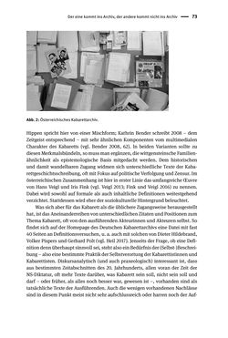 Bild der Seite - 73 - in Logiken der Sammlung - Das Archiv zwischen Strategie und Eigendynamik