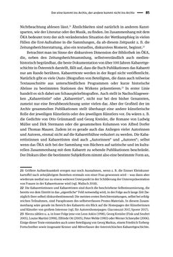 Image of the Page - 85 - in Logiken der Sammlung - Das Archiv zwischen Strategie und Eigendynamik