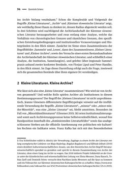 Image of the Page - 94 - in Logiken der Sammlung - Das Archiv zwischen Strategie und Eigendynamik