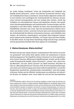 Bild der Seite - 94 - in Logiken der Sammlung - Das Archiv zwischen Strategie und Eigendynamik