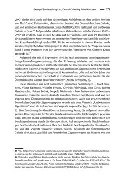 Image of the Page - 171 - in Logiken der Sammlung - Das Archiv zwischen Strategie und Eigendynamik