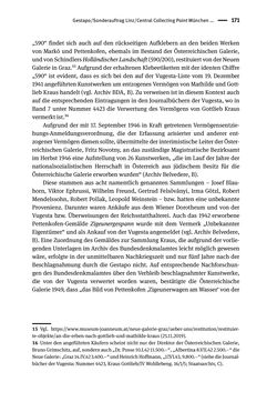 Image of the Page - 171 - in Logiken der Sammlung - Das Archiv zwischen Strategie und Eigendynamik