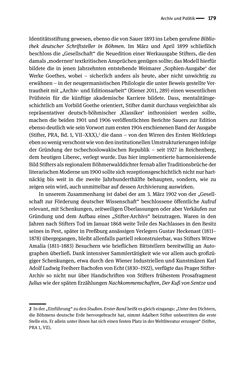 Bild der Seite - 179 - in Logiken der Sammlung - Das Archiv zwischen Strategie und Eigendynamik