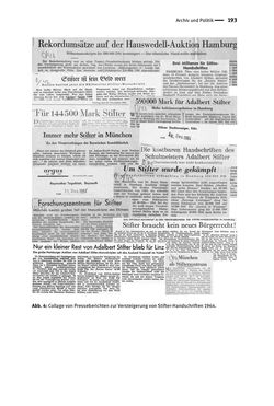 Bild der Seite - 193 - in Logiken der Sammlung - Das Archiv zwischen Strategie und Eigendynamik