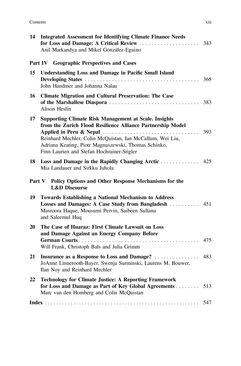 Image of the Page - xiii - in Loss and Damage from Climate Change - Concepts, Methods and Policy Options