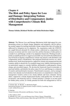 Image of the Page - 83 - in Loss and Damage from Climate Change - Concepts, Methods and Policy Options