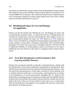 Bild der Seite - 100 - in Loss and Damage from Climate Change - Concepts, Methods and Policy Options