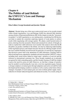 Bild der Seite - 155 - in Loss and Damage from Climate Change - Concepts, Methods and Policy Options