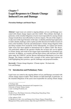 Image of the Page - 179 - in Loss and Damage from Climate Change - Concepts, Methods and Policy Options