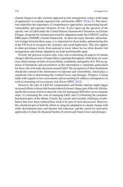 Image of the Page - 276 - in Loss and Damage from Climate Change - Concepts, Methods and Policy Options