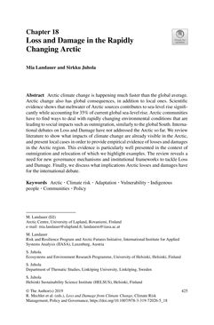 Image of the Page - 425 - in Loss and Damage from Climate Change - Concepts, Methods and Policy Options