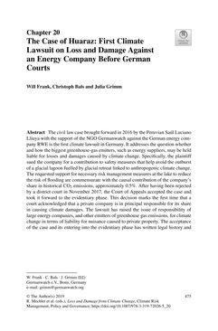 Image of the Page - 475 - in Loss and Damage from Climate Change - Concepts, Methods and Policy Options