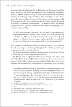Bild der Seite - 108 - in Die Macht auf dem Gipfel - Alpentourismus und Monarchie 1760–1910