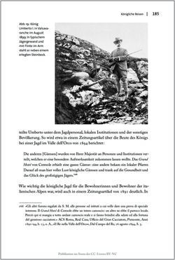 Bild der Seite - 185 - in Die Macht auf dem Gipfel - Alpentourismus und Monarchie 1760–1910