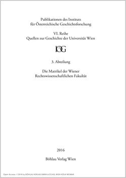Bild der Seite - (000002) - in Die Matrikel der Wiener Rechtswissenschaftlichen Fakultät - Matricula Facultatis Juristarum Studii Wiennensis, Band II:1442–1557