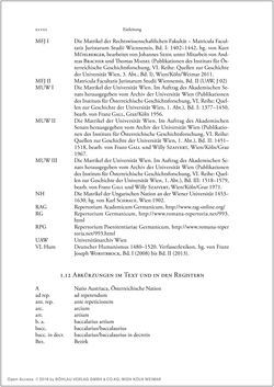 Bild der Seite - xlvi - in Die Matrikel der Wiener Rechtswissenschaftlichen Fakultät - Matricula Facultatis Juristarum Studii Wiennensis, Band II:1442–1557