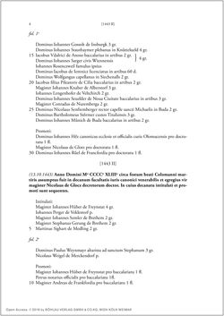 Bild der Seite - 2 - in Die Matrikel der Wiener Rechtswissenschaftlichen Fakultät - Matricula Facultatis Juristarum Studii Wiennensis, Band II:1442–1557