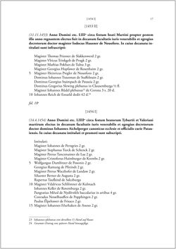 Bild der Seite - 15 - in Die Matrikel der Wiener Rechtswissenschaftlichen Fakultät - Matricula Facultatis Juristarum Studii Wiennensis, Band II:1442–1557