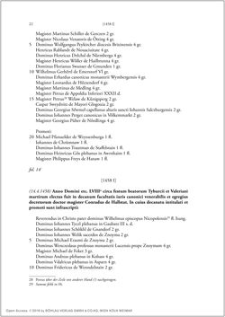 Bild der Seite - 20 - in Die Matrikel der Wiener Rechtswissenschaftlichen Fakultät - Matricula Facultatis Juristarum Studii Wiennensis, Band II:1442–1557
