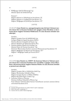 Bild der Seite - 36 - in Die Matrikel der Wiener Rechtswissenschaftlichen Fakultät - Matricula Facultatis Juristarum Studii Wiennensis, Band II:1442–1557