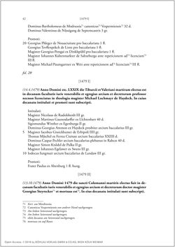 Bild der Seite - 40 - in Die Matrikel der Wiener Rechtswissenschaftlichen Fakultät - Matricula Facultatis Juristarum Studii Wiennensis, Band II:1442–1557