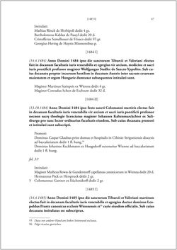 Bild der Seite - 45 - in Die Matrikel der Wiener Rechtswissenschaftlichen Fakultät - Matricula Facultatis Juristarum Studii Wiennensis, Band II:1442–1557
