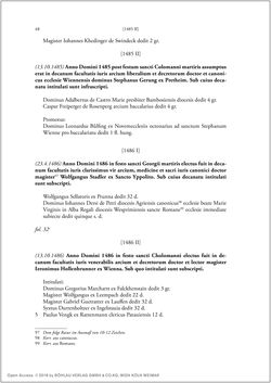 Bild der Seite - 46 - in Die Matrikel der Wiener Rechtswissenschaftlichen Fakultät - Matricula Facultatis Juristarum Studii Wiennensis, Band II:1442–1557