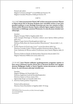 Bild der Seite - 47 - in Die Matrikel der Wiener Rechtswissenschaftlichen Fakultät - Matricula Facultatis Juristarum Studii Wiennensis, Band II:1442–1557