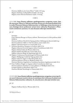 Bild der Seite - 48 - in Die Matrikel der Wiener Rechtswissenschaftlichen Fakultät - Matricula Facultatis Juristarum Studii Wiennensis, Band II:1442–1557