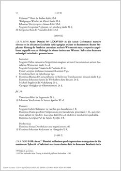 Image of the Page - 50 - in Die Matrikel der Wiener Rechtswissenschaftlichen Fakultät - Matricula Facultatis Juristarum Studii Wiennensis, Volume II:1442–1557