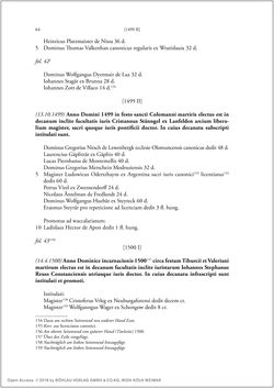 Image of the Page - 62 - in Die Matrikel der Wiener Rechtswissenschaftlichen Fakultät - Matricula Facultatis Juristarum Studii Wiennensis, Volume II:1442–1557