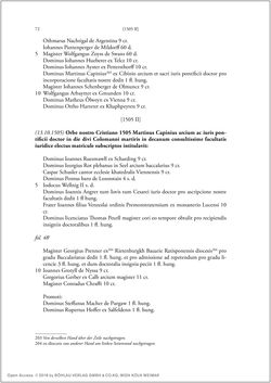 Image of the Page - 70 - in Die Matrikel der Wiener Rechtswissenschaftlichen Fakultät - Matricula Facultatis Juristarum Studii Wiennensis, Volume II:1442–1557
