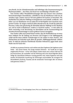 Image of the Page - 159 - in Mauthausen und die nationalsozialistische Expansionsund Verfolgungspolitik, Volume 1