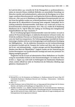 Bild der Seite - 231 - in Mauthausen und die nationalsozialistische Expansionsund Verfolgungspolitik, Band 1