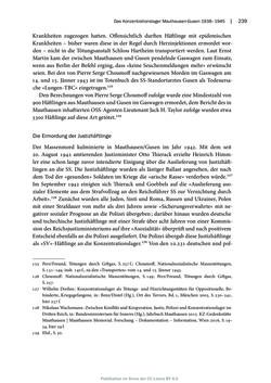 Bild der Seite - 239 - in Mauthausen und die nationalsozialistische Expansionsund Verfolgungspolitik, Band 1