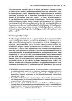 Image of the Page - 247 - in Mauthausen und die nationalsozialistische Expansionsund Verfolgungspolitik, Volume 1