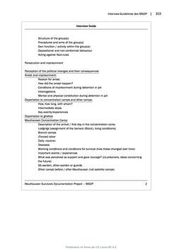 Image of the Page - 315 - in Mauthausen und die nationalsozialistische Expansionsund Verfolgungspolitik, Volume 1