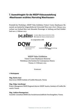 Image of the Page - 347 - in Mauthausen und die nationalsozialistische Expansionsund Verfolgungspolitik, Volume 1