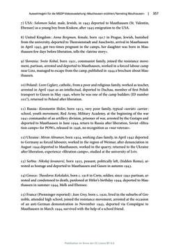 Image of the Page - 357 - in Mauthausen und die nationalsozialistische Expansionsund Verfolgungspolitik, Volume 1