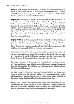 Image of the Page - 402 - in Mauthausen und die nationalsozialistische Expansionsund Verfolgungspolitik, Volume 1