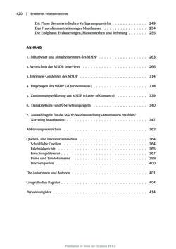 Image of the Page - 420 - in Mauthausen und die nationalsozialistische Expansionsund Verfolgungspolitik, Volume 1